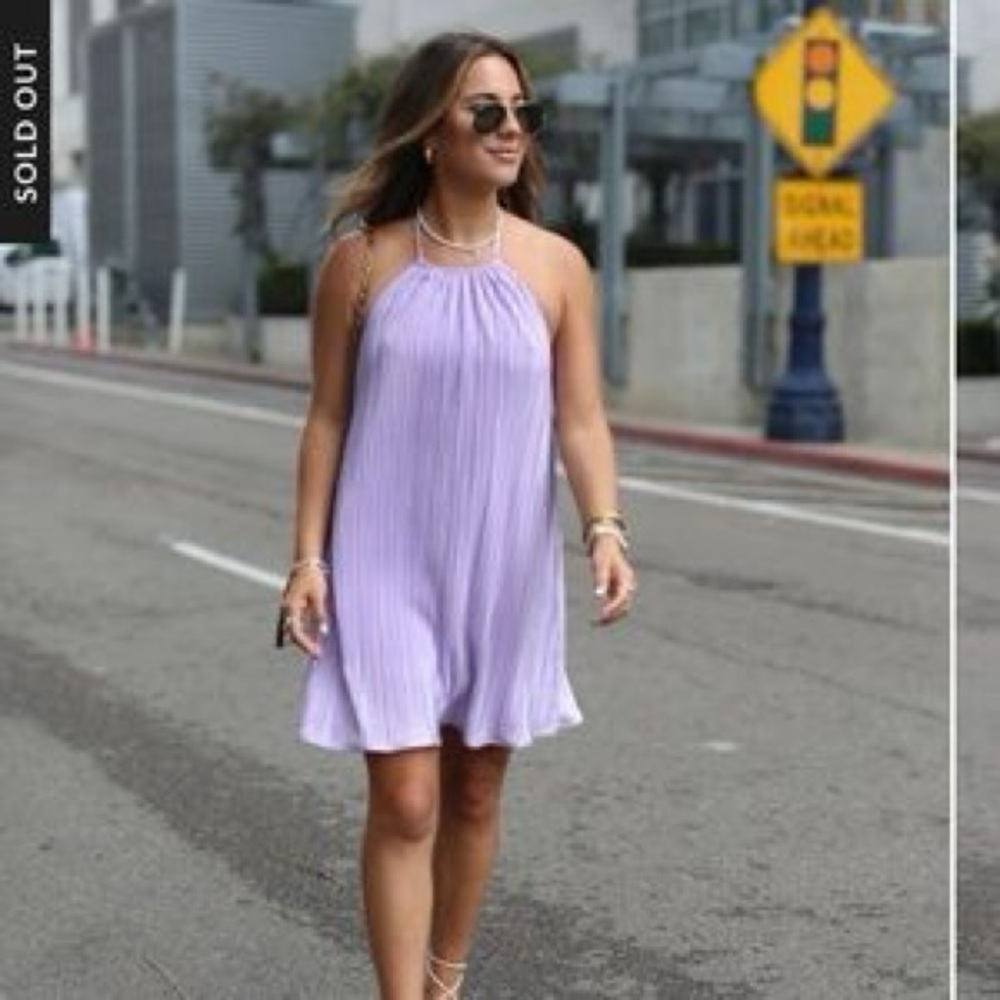 NWOT Lavender Halter Dress